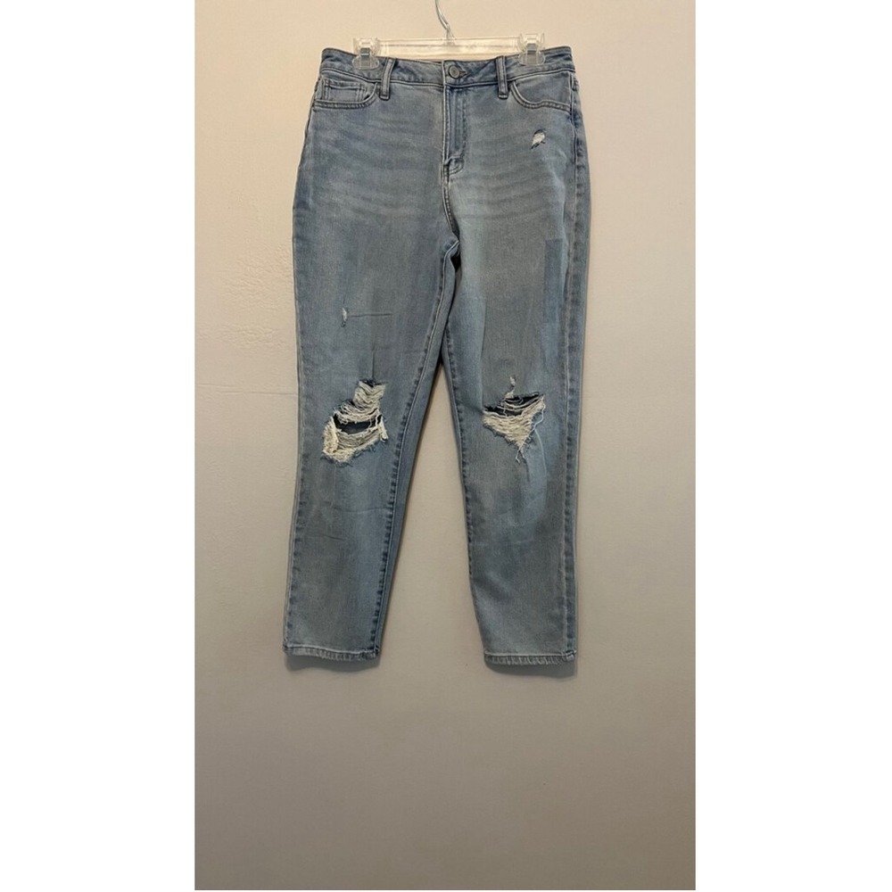 Women's Unbranded Size 9 Blue Distressed Mom Jeans‎